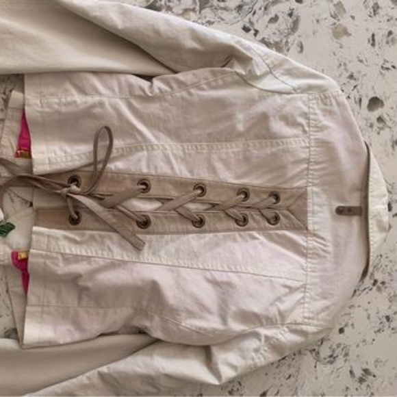 Cream Detailed Mackage Jacket Size Small - Picture 3 of 3